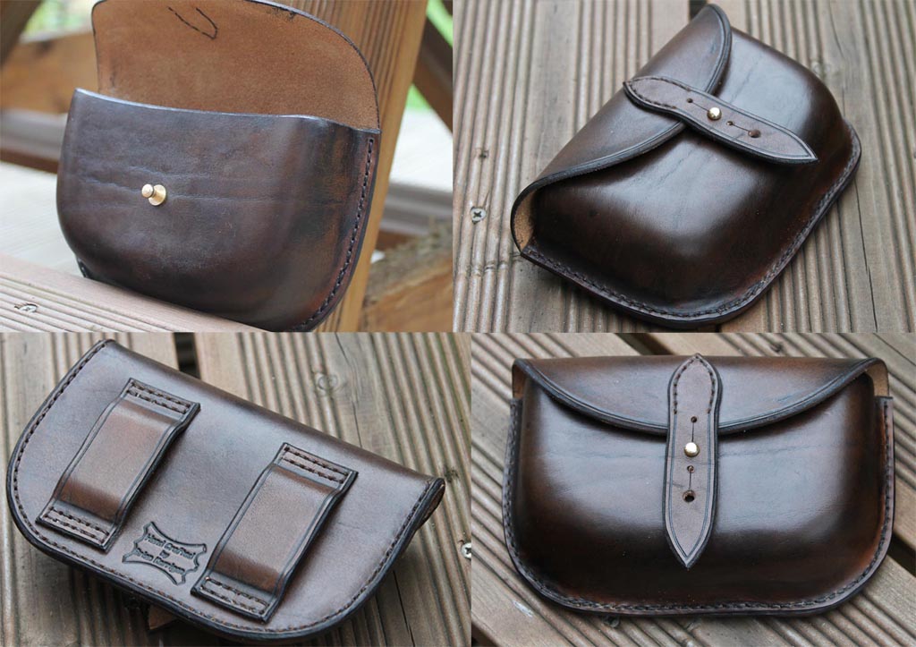 Shop - Hand Crafted Leather Belt Pouch (Possibles Pouch)- Antique Brown - Leatherwork by Brian ...